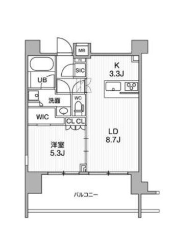 ALTERNA菊川Iの物件間取画像